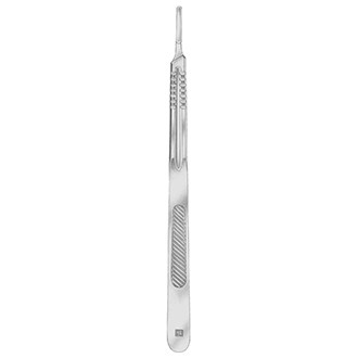 Ручка №4L удлиненная, дл. 210 мм. для съемных лезвий скальпелей размерами №20-№25. 05-162-4L