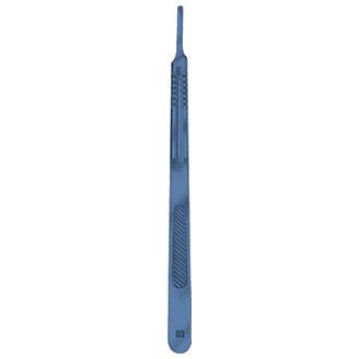 Ручка №4L удлиненная для съемных лезвий скальпелей размерами №20 - №25, титановая . 05-162-4Lt