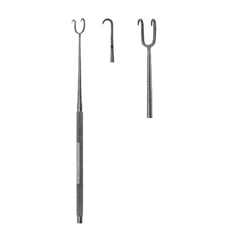 Расширитель-крючок Жозефа пластической хирургии, 2-зубый острый дл. 160 мм.