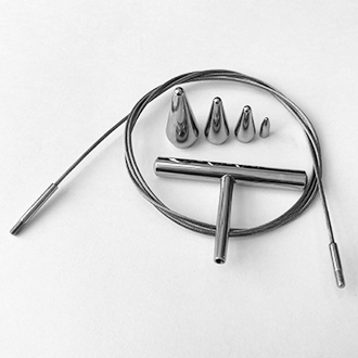 Веноэкстрактор (зонд хирургический) на тросу с 3-мя сменными коническими головками.
