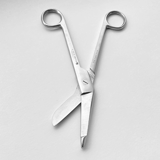 Ножницы Листера для разрезания повязок с пуговкой